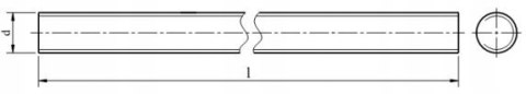Pręt gwintowany nierdzewny M36 A2 dł.1000mm