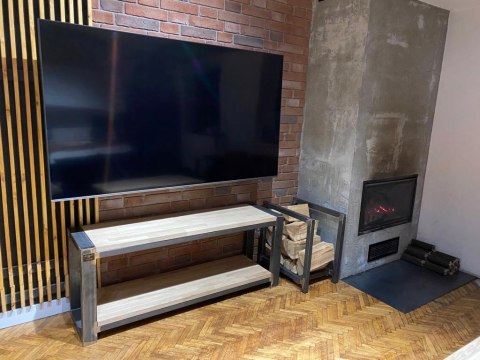 Stolik pod telewizor 150cm x 40cm x 60cm LOFT-DĄB