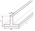 Teownik aluminiowy 20x20x2 długość 1500mm (150cm)