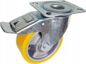 Zestaw kołowy skrętny z hamulcem 100mm nośn 200kg
