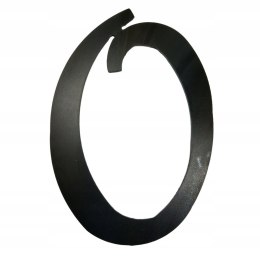 Ozdoba prezent cyfra 0 ze stali 19x13cm
