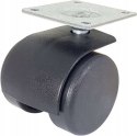 Zestaw kołowy meblowy skrętny 40mm (42x42)