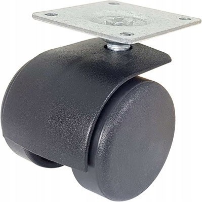 Zestaw kołowy meblowy skrętny 40mm (42x42)