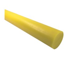 Pręt poliamid wałek fi 100x400mm PA6-G żółty