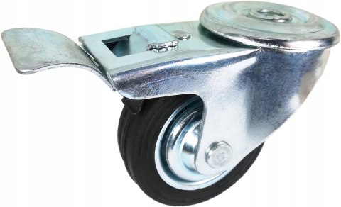 Zestaw kołowy skrętny z hamulcem 80mm nośn 50kg