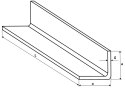 Kątownik stalowy z g 15x15x3 2000mm