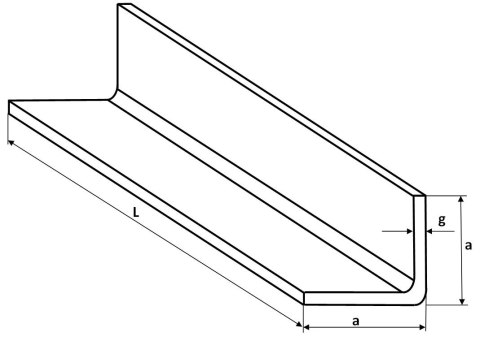 Kątownik stalowy z g 15x15x3 2000mm