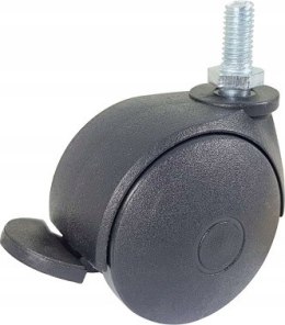 Zestaw kołowy skrętny 50mm M10x20 trzpień hamulec