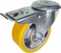 Zestaw kołowy skrętny z hamulcem 125mm nośn 300kg