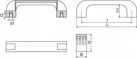 Uchwyt plastikowy z gwintem 120M6