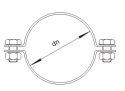 Obejma do rur nierdzewna DN 100 114,3mm AISI 304