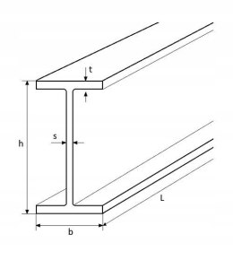 Dwuteownik stalowy IPE 270 długość 6000mm