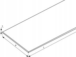 Płaskownik miedziany 50x30 2000mm (200cm)