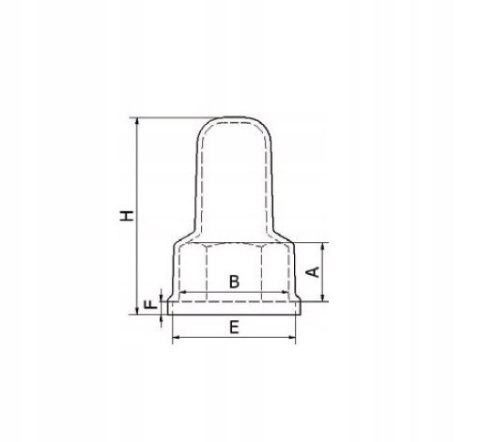 Maskownica o wydłużonym kształcie M14/H28 szara 100 szt