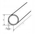 Rura stalowa ze szwem 16x1,5 1000mm