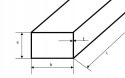 Profil aluminiowy zamknięty 180x60x4 1000mm