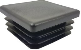 Zaślepka profila czarna 12x12 mm kwadrat 100szt.