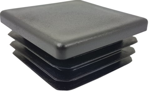 Zaślepka profila czarna 12x12 mm kwadrat 100szt.