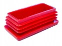 Zaślepka profila czerwona 40x80mm prostokąt 100szt.
