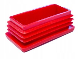 Zaślepka profila czerwona 40x80mm prostokąt 100szt.