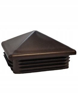 Zaślepka profila koperta 100x100 mm brązowa 5szt.