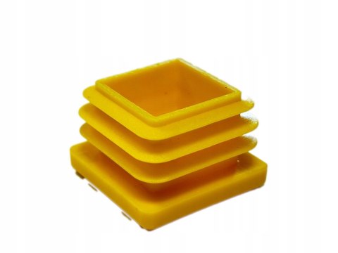 Zaślepka profila żółta 20x20 mm kwadrat 100szt.