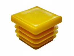 Zaślepka profila żółta 25x25 mm kwadrat 5szt.