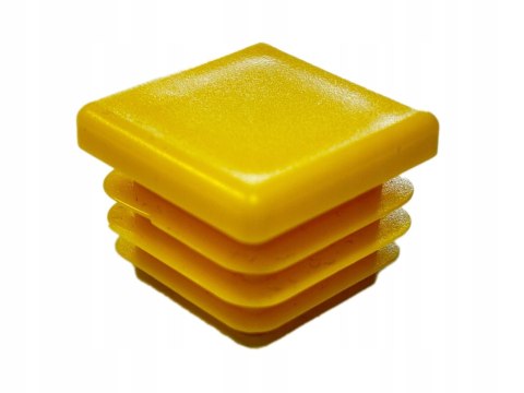 Zaślepka profila żółta 25x25 mm kwadrat 5szt.