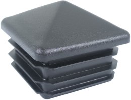 Zaślepka profila koperta 20x20 mm czarna kwadrat 100szt.