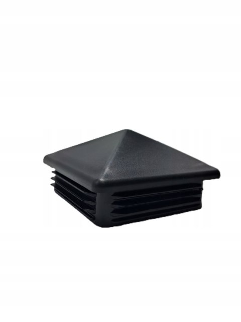 Zaślepka profila koperta 80x80 mm czarna kwadrat 5szt.