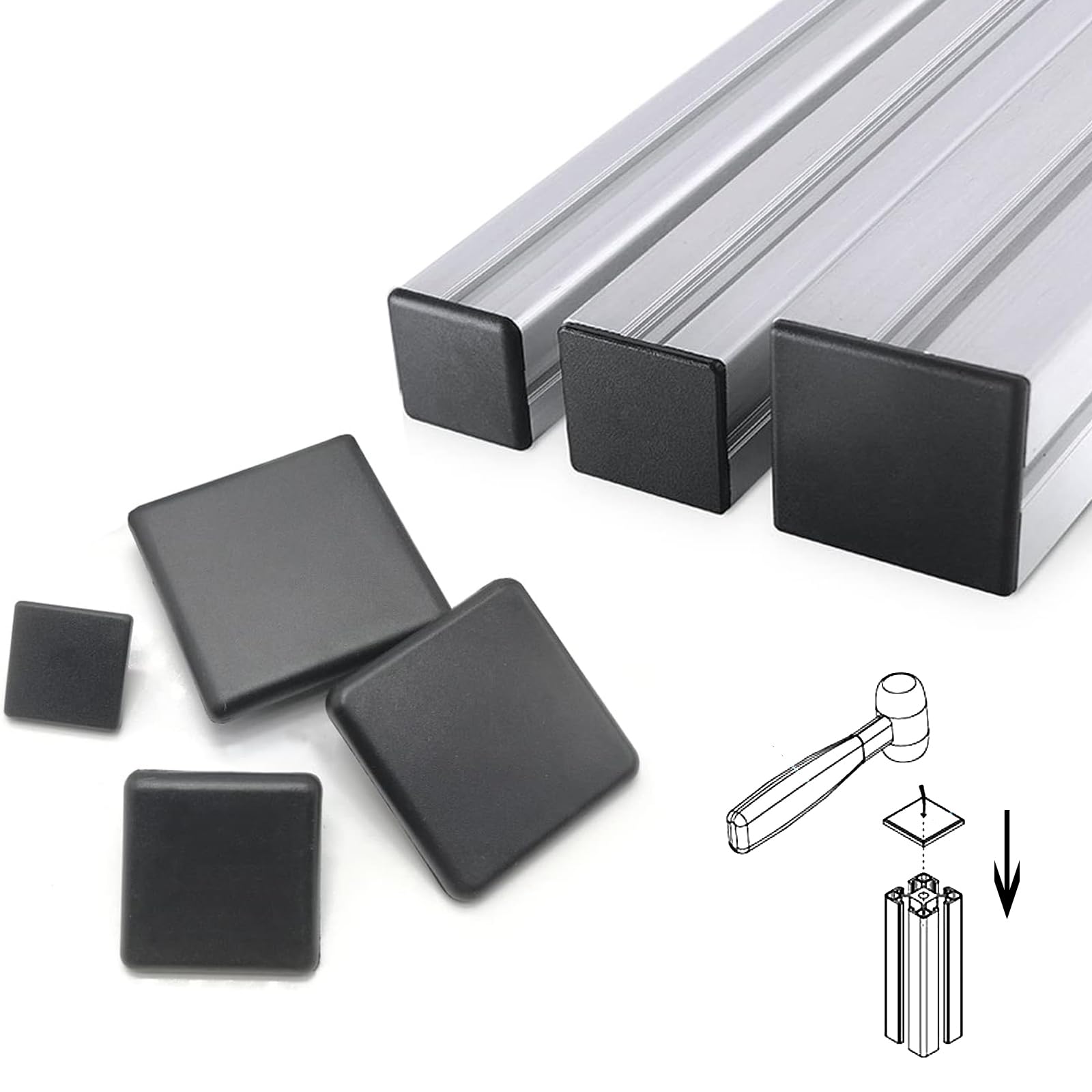 Zaślepki do profili i stopki regulowane – zastosowanie